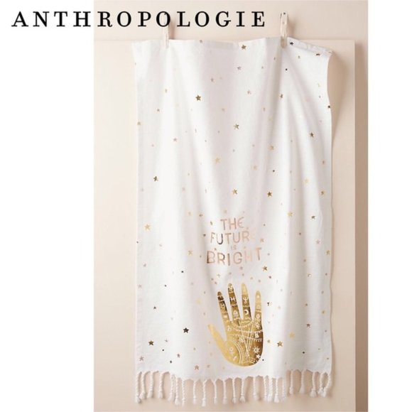 Anthro The Future is Bright Dish Towel - Picture 1 of 4